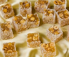 Fındıklı Çifte Kavrulmuş Hindistan Cevizli Lokum